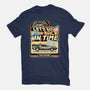 Time Machine Vehicle-Mens-Heavyweight-Tee-glitchygorilla