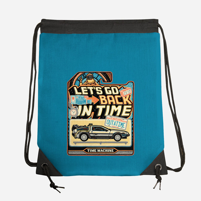 Time Machine Vehicle-None-Drawstring-Bag-glitchygorilla