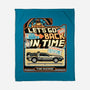 Time Machine Vehicle-None-Fleece-Blanket-glitchygorilla