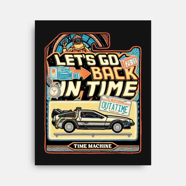 Time Machine Vehicle-None-Stretched-Canvas-glitchygorilla