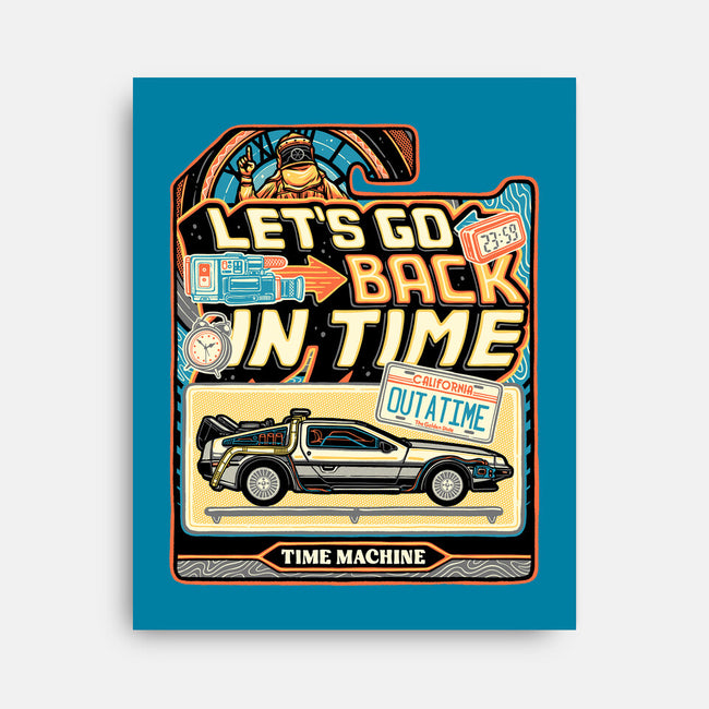 Time Machine Vehicle-None-Stretched-Canvas-glitchygorilla