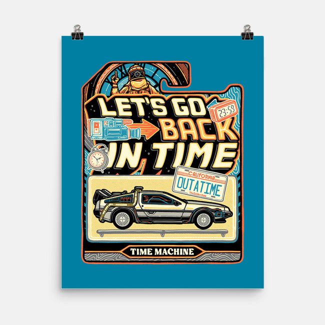 Time Machine Vehicle-None-Matte-Poster-glitchygorilla