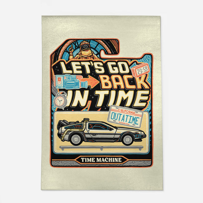 Time Machine Vehicle-None-Outdoor-Rug-glitchygorilla