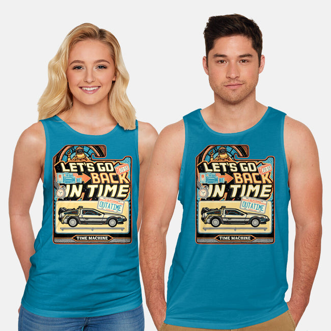 Time Machine Vehicle-Unisex-Basic-Tank-glitchygorilla