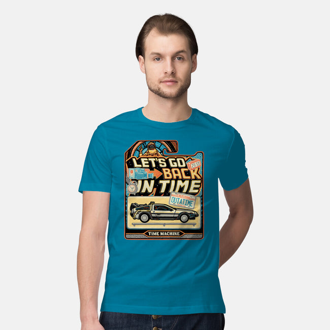 Time Machine Vehicle-Mens-Premium-Tee-glitchygorilla