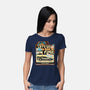 Time Machine Vehicle-Womens-Basic-Tee-glitchygorilla