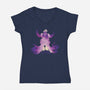 Villainous Spell-Womens-V-Neck-Tee-dalethesk8er