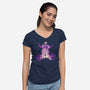 Villainous Spell-Womens-V-Neck-Tee-dalethesk8er