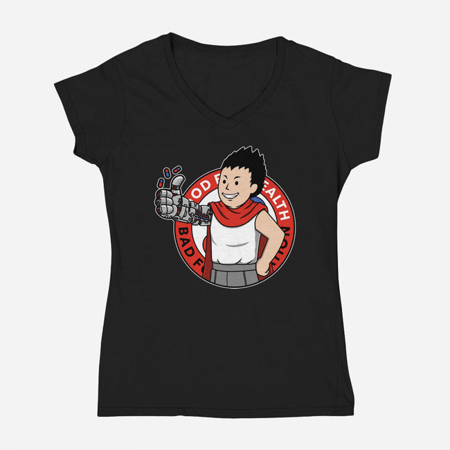 Capsule Boy-Womens-V-Neck-Tee-pigboom