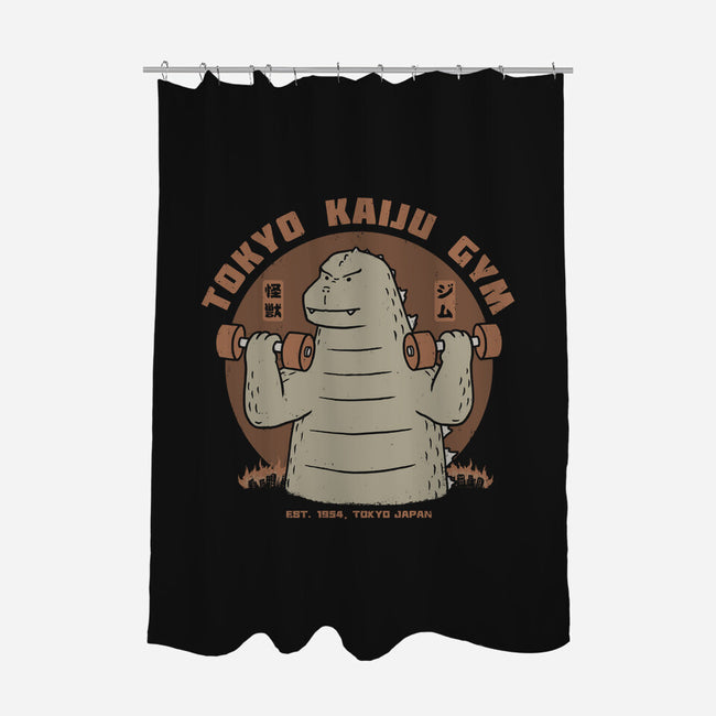 Tokyo Kaiju Gym-None-Polyester-Shower Curtain-pigboom