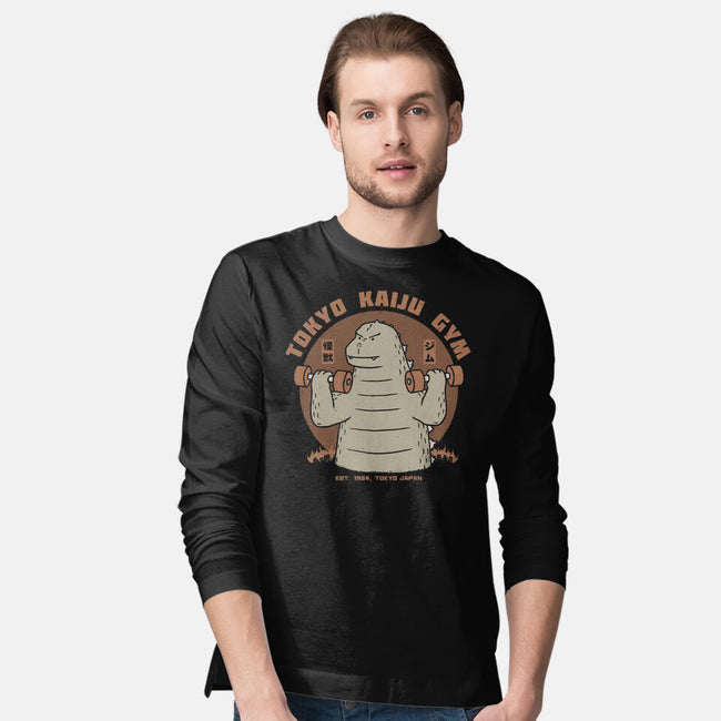 Tokyo Kaiju Gym-Mens-Long Sleeved-Tee-pigboom