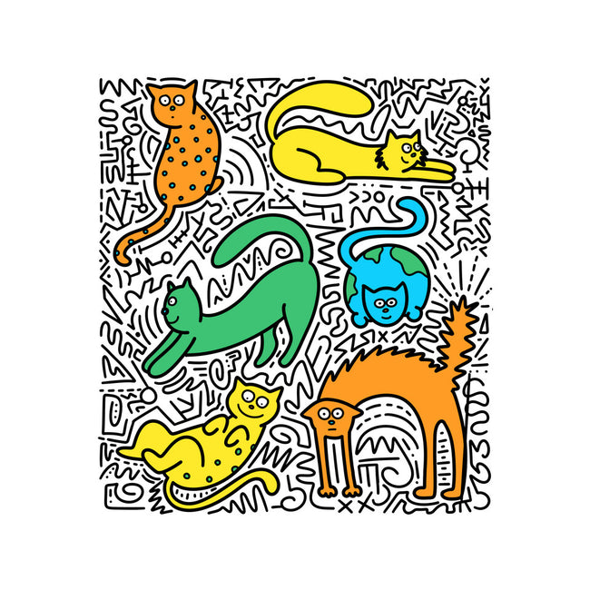 Kitty Haring-None-Fleece-Blanket-estudiofitas