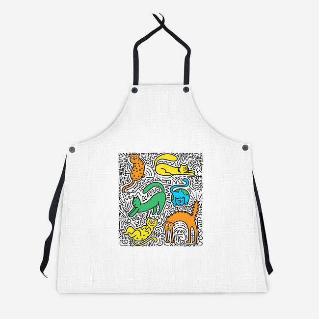 Kitty Haring-Unisex-Kitchen-Apron-estudiofitas