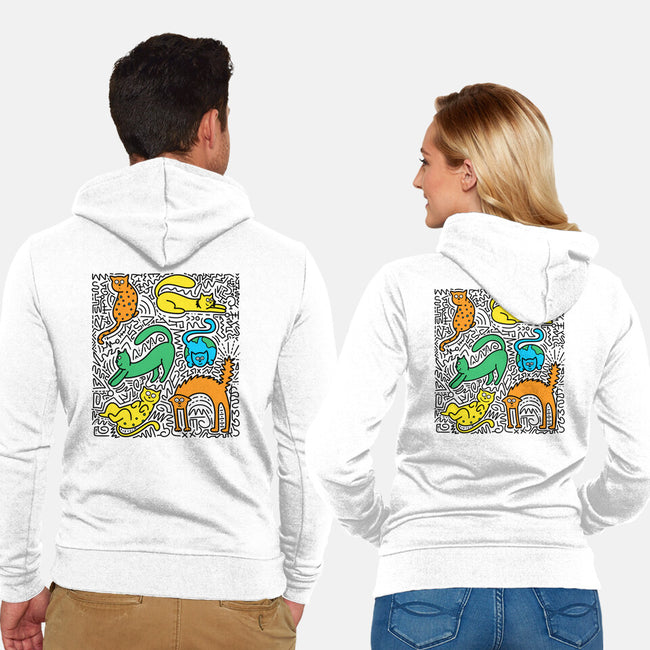 Kitty Haring-Unisex-Zip-Up-Sweatshirt-estudiofitas