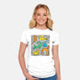 Kitty Haring-Womens-Fitted-Tee-estudiofitas