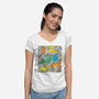 Kitty Haring-Womens-V-Neck-Tee-estudiofitas