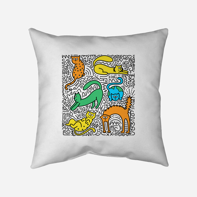 Kitty Haring-None-Removable Cover-Throw Pillow-estudiofitas