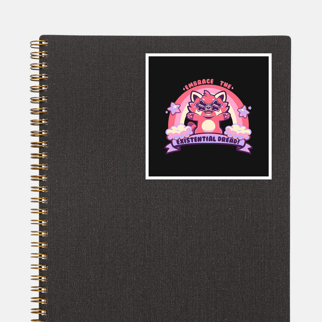 Embrace The Existential Dread-None-Glossy-Sticker-TechraNova