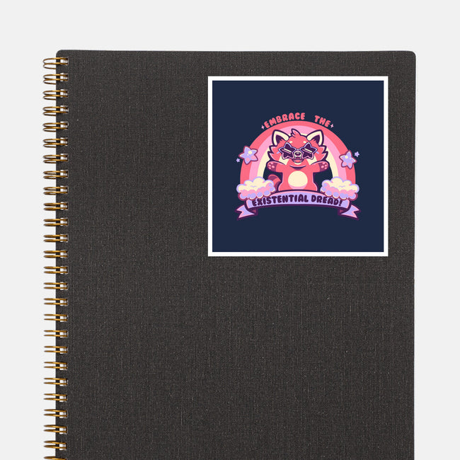 Embrace The Existential Dread-None-Glossy-Sticker-TechraNova