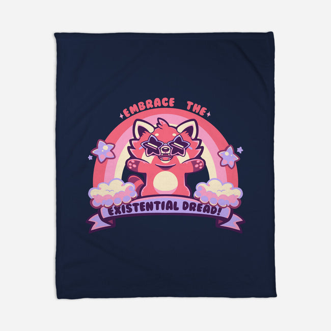 Embrace The Existential Dread-None-Fleece-Blanket-TechraNova