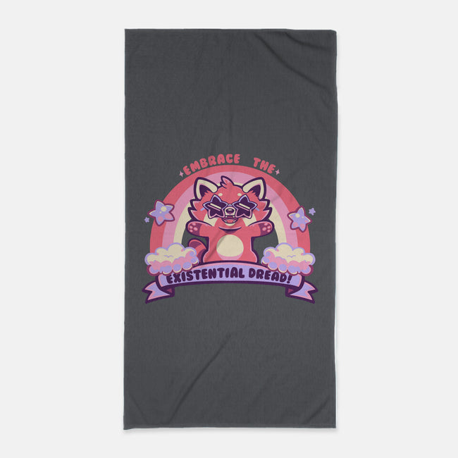 Embrace The Existential Dread-None-Beach-Towel-TechraNova