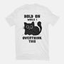 Hold On While I Overthink This-Womens-Fitted-Tee-kg07