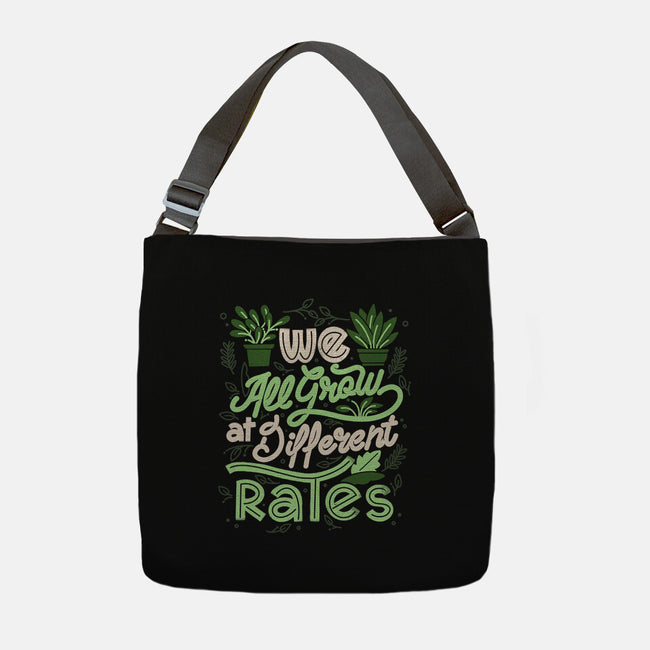 We All Grow At Different Rates-None-Adjustable Tote-Bag-tobefonseca