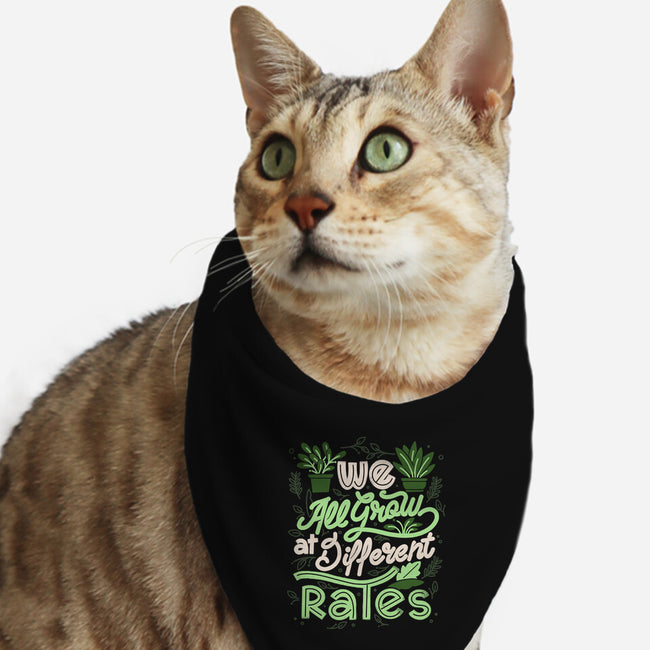 We All Grow At Different Rates-Cat-Bandana-Pet Collar-tobefonseca