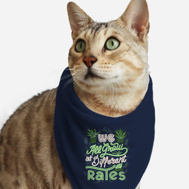 We All Grow At Different Rates-Cat-Bandana-Pet Collar-tobefonseca