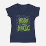 More Than Magic-Womens-V-Neck-Tee-tobefonseca