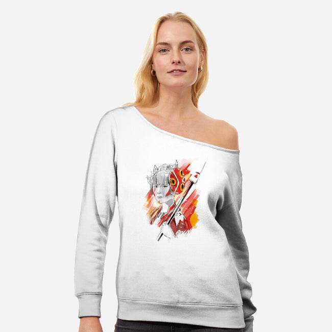 The Princess IRL-Womens-Off Shoulder-Sweatshirt-kharmazero