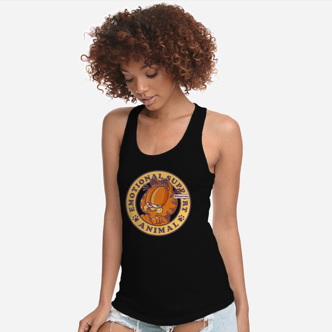 Emotional Support Cat-Womens-Racerback-Tank-Kakafuty