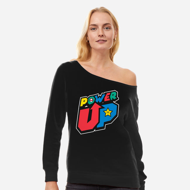 Power Up-Womens-Off Shoulder-Sweatshirt-krisren28