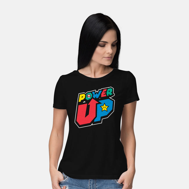 Power Up-Womens-Basic-Tee-krisren28