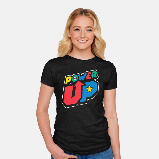 Power Up-Womens-Fitted-Tee-krisren28