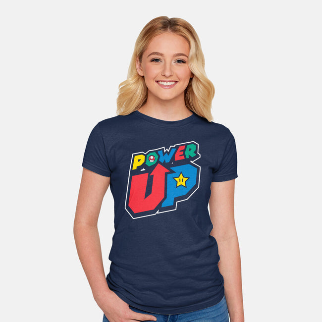 Power Up-Womens-Fitted-Tee-krisren28