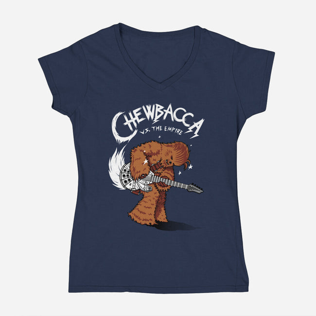 Epic Chewie-Womens-V-Neck-Tee-Tronyx79