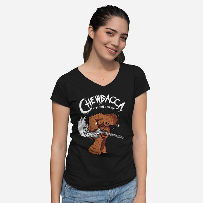 Epic Chewie-Womens-V-Neck-Tee-Tronyx79