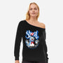 Papa Puft-Womens-Off Shoulder-Sweatshirt-arace