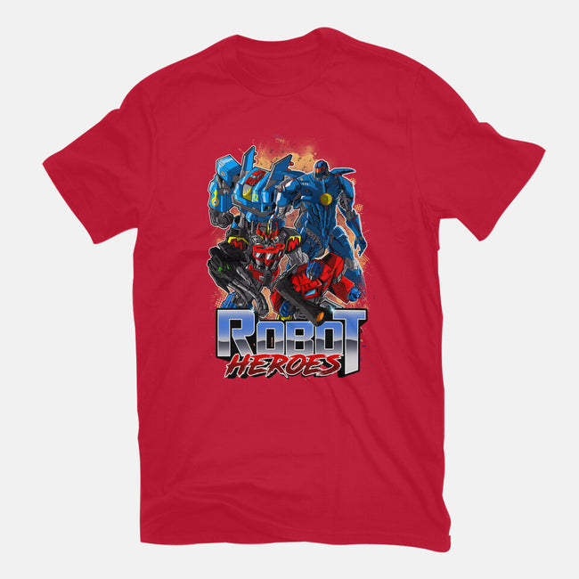 Robot Heroes-Mens-Basic-Tee-Diego Oliver