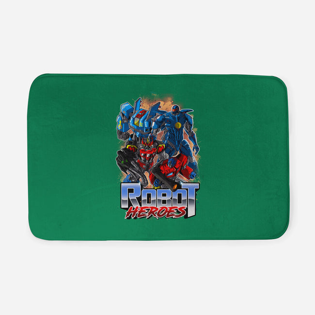 Robot Heroes-None-Memory Foam-Bath Mat-Diego Oliver