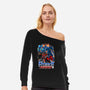 Robot Heroes-Womens-Off Shoulder-Sweatshirt-Diego Oliver