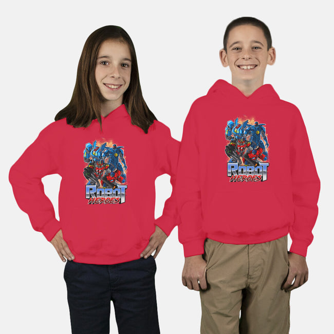 Robot Heroes-Youth-Pullover-Sweatshirt-Diego Oliver