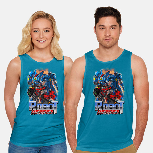 Robot Heroes-Unisex-Basic-Tank-Diego Oliver