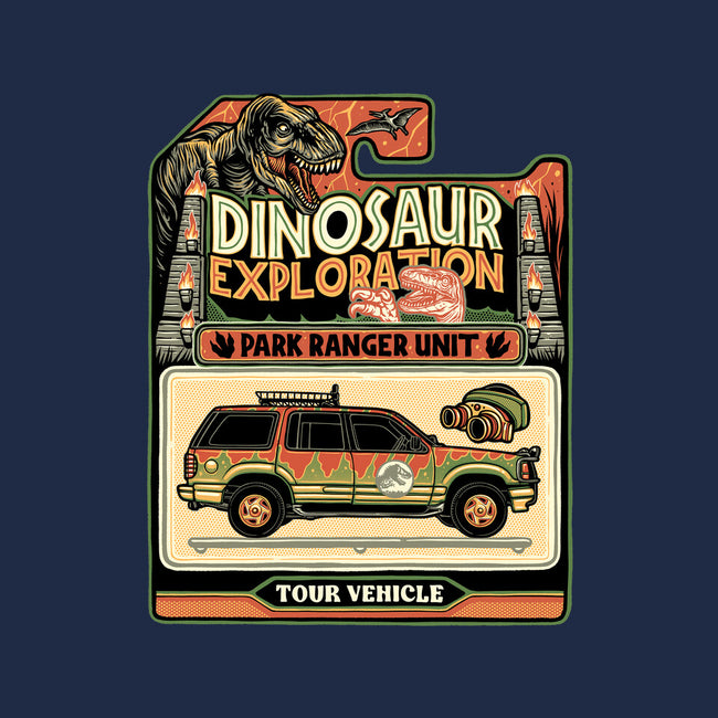 Dinosaur Exploration Vehicle-Womens-V-Neck-Tee-glitchygorilla