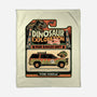 Dinosaur Exploration Vehicle-None-Fleece-Blanket-glitchygorilla