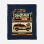 Dinosaur Exploration Vehicle-None-Fleece-Blanket-glitchygorilla