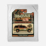 Dinosaur Exploration Vehicle-None-Fleece-Blanket-glitchygorilla