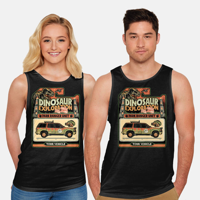 Dinosaur Exploration Vehicle-Unisex-Basic-Tank-glitchygorilla