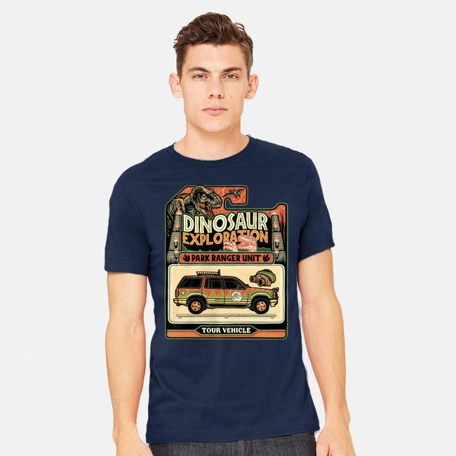 Dinosaur Exploration Vehicle-Mens-Heavyweight-Tee-glitchygorilla